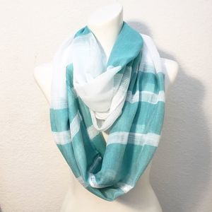 Do Everything in Love Striped Woven Infinity Scarf